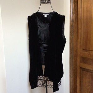 Coldwater Creek silk velvet waistcoat, XS